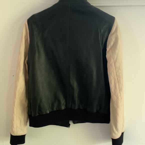 Danier leather varsity jacket sz M - Picture 6 of 6